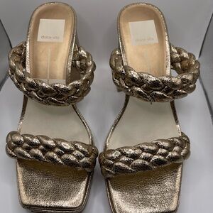 Dolce Vita Women's Metallic Braided Sandals